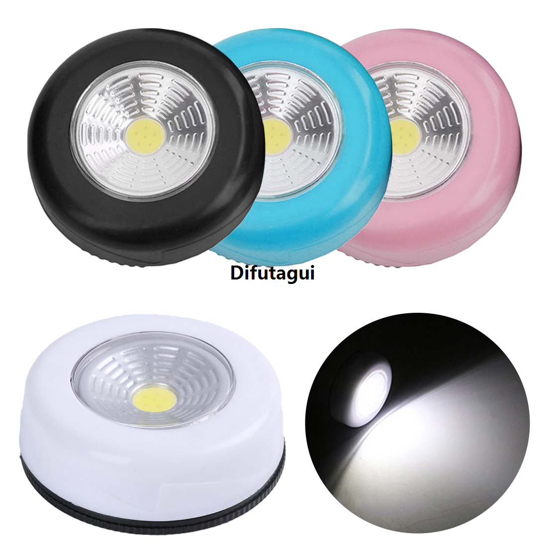 Difutagui Camp closet garage battery wall light wireless 2 mini night light] Original [802e9a44 magnetic LED super COB kitchen emergency light