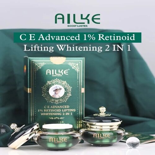 AILKE Boost Luster Vitamin C E Advanced 1% Retinoid Lifting Day Cream and Night Cream Set 25g Each