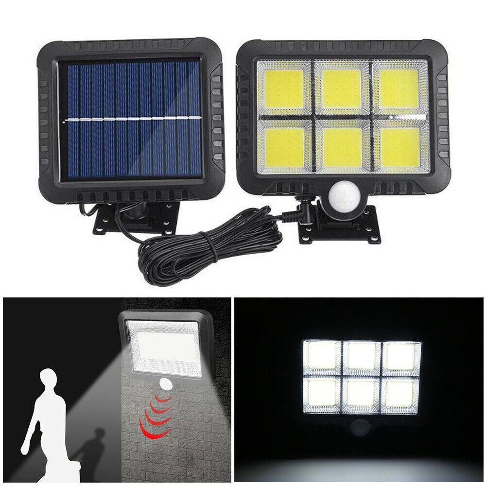Lighting Flood Lamp Garden PIR Motion Sensor Motion Light 100/120 LED Solar Powered Wall Light