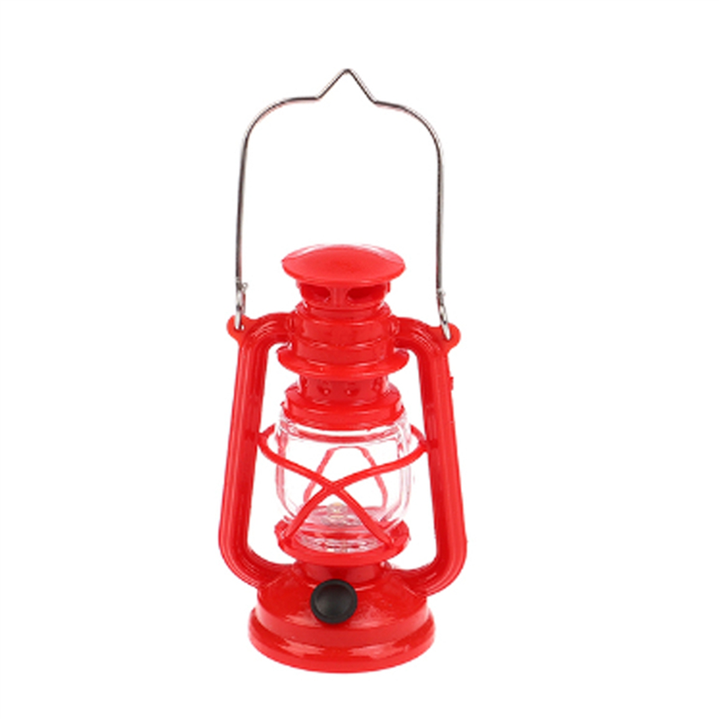 1 Piece Oil Lamp Pretend Play Toys 1/6 1/12 Scale Mini Lamp Miniature Lights Red