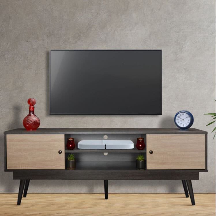 Kamakhya decor TV Console for TVs in Dark brown &farmaika in door for TVs up to 65"