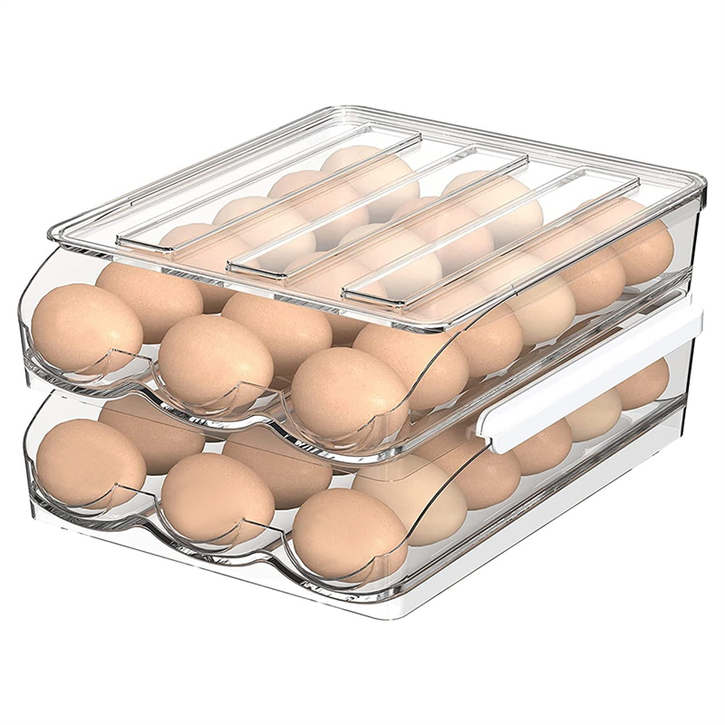 Large Capacity Refrigerator Egg Rack - 36 Egg Crisp Boxes