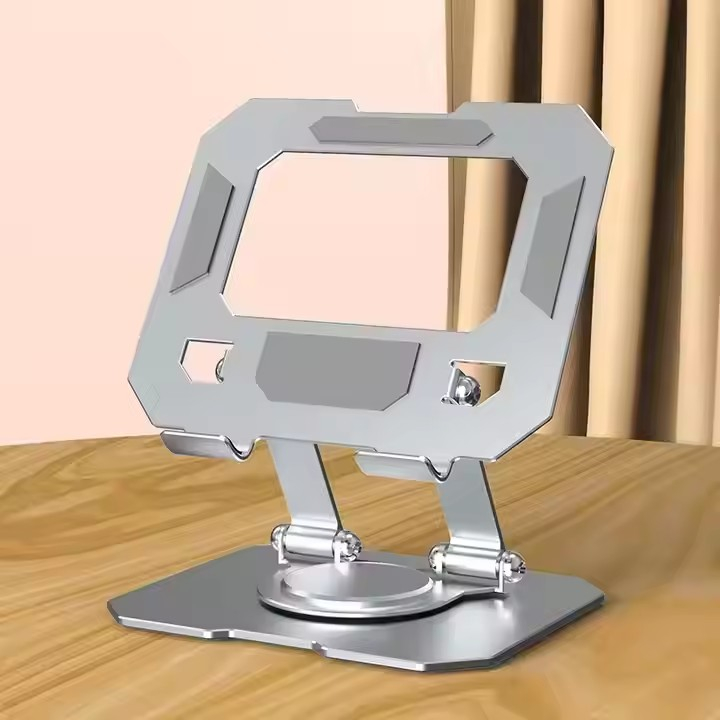 Laptop Stand / Holder | 360° Rotating Aluminum Stand | Adjustable Desktop Holder for Laptop, Tablet & Mobile