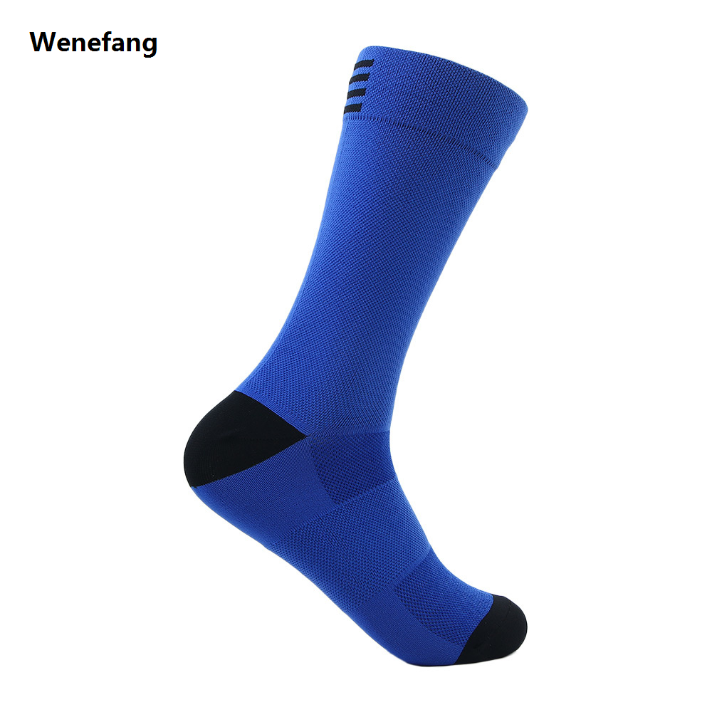 Wenefang Pair 1 Yellow Men Women Cycling Socks Outdoor Quick Dry Breathable Sports Socks Ride Compression Socks