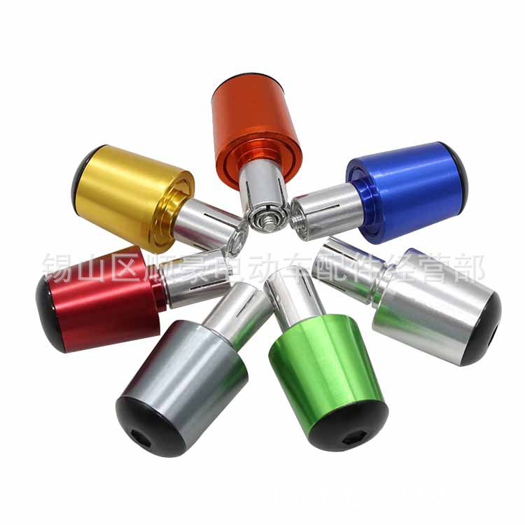 Electric Bike Handlebar End Cap Modification Accessories Decorative Light Motorcycle Balance Terminal Faucet Aluminum Alloy Handlebar Plug