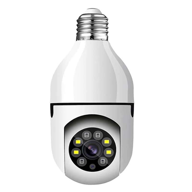 Wireless Light Bulb Camera 1.0MP WiFi Security Camera