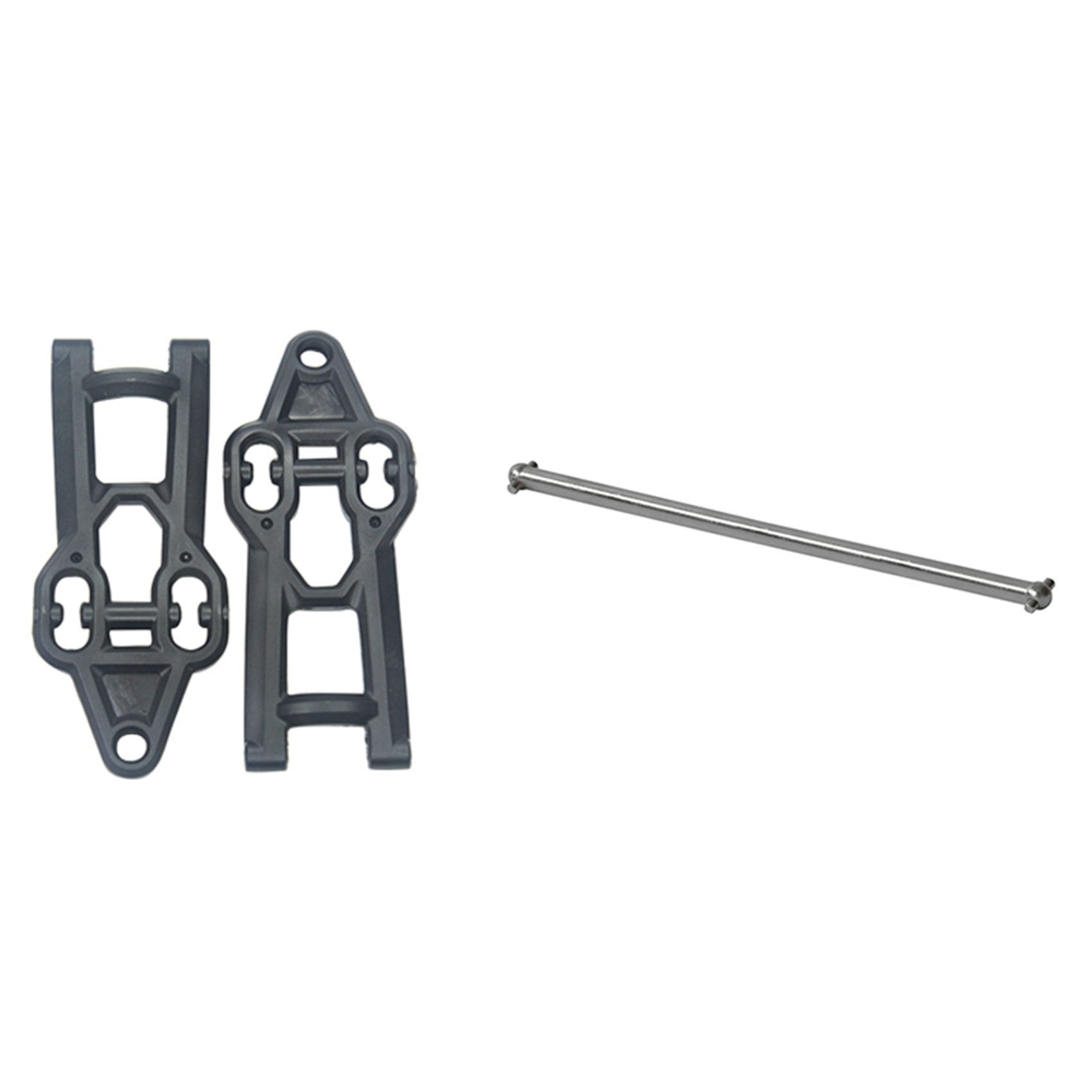 NAMUNY 2 Set RC Car Part: 1 Set Front Swing Arm & 1 Set Metal Drive Shaft CVD