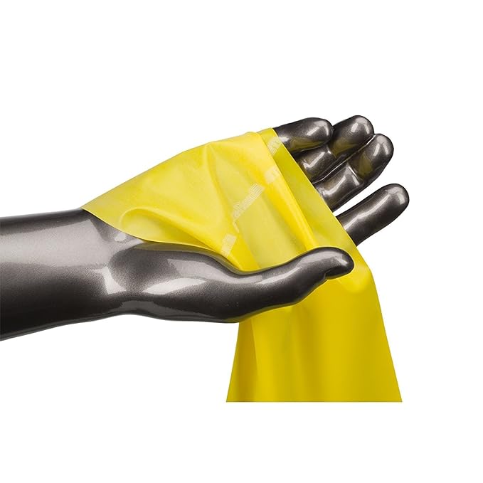 New Yellow Thera Band 0.44mm Latex Exercise Resistance Band - Durable & Flexible for Home Gym Fitness