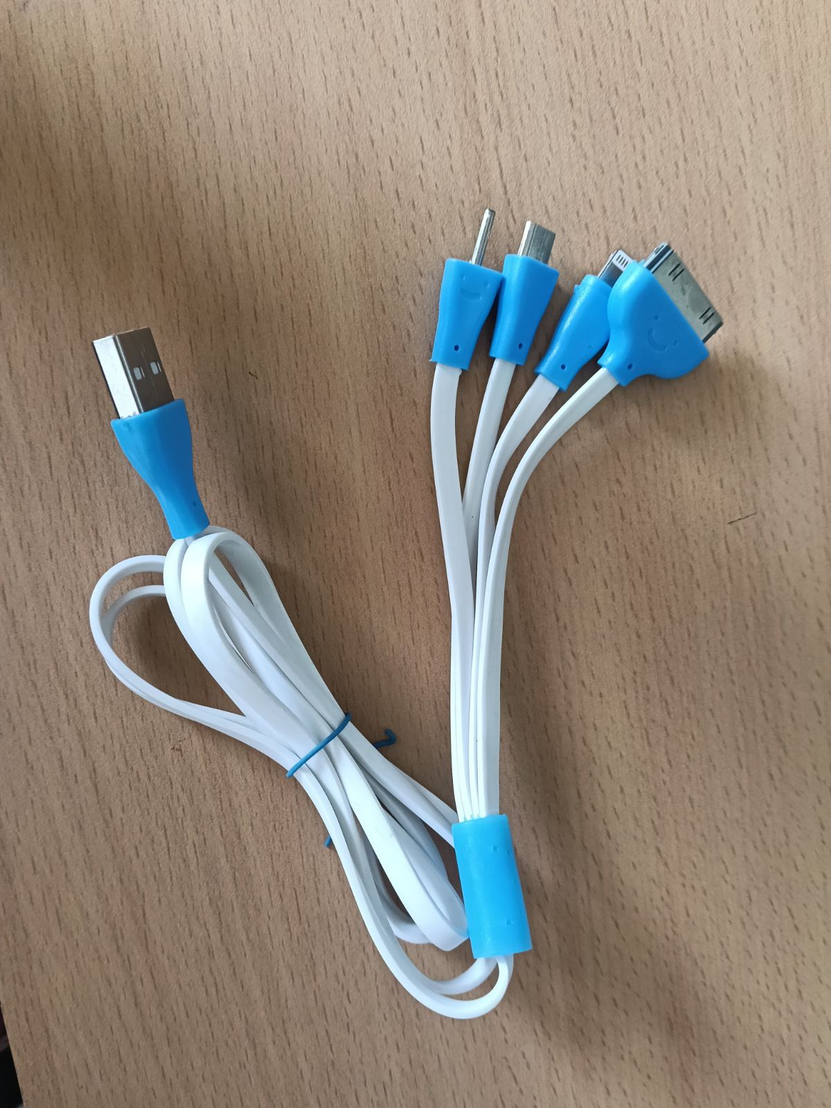 USB 4 in 1 Multi Charger Cable All in One USB To Multi-Port Cable