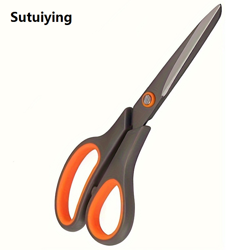 Sutuiying 1 Packs 8| Titanium Non-Stick Scissors, All-Purpose Professional Original Stainless Steel Shears Comfort Soft Grip, Straight Office Craf