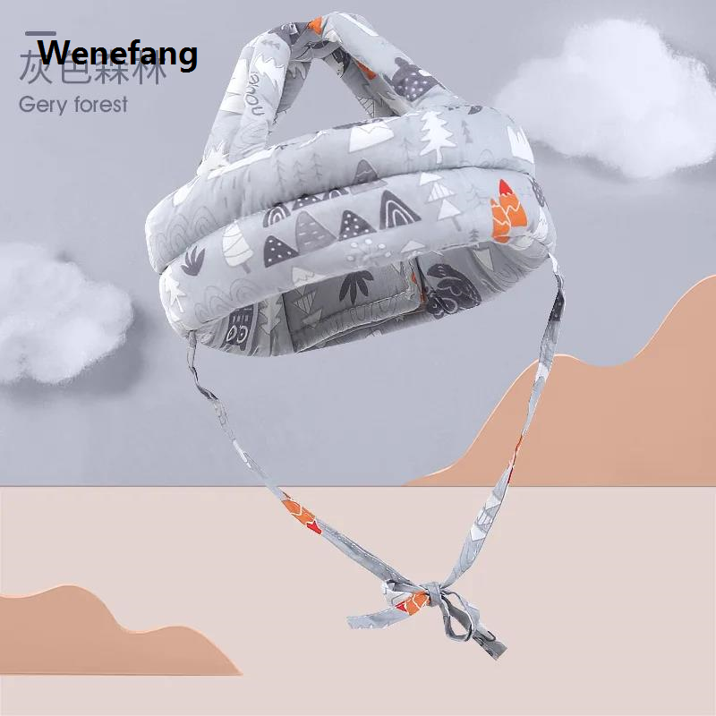 Wenefang New Baby Safety Helmet Head Protection Headgear Toddler Anti-fall Pad Children Learn To Walk Crash Cap Kids Hat Accessories