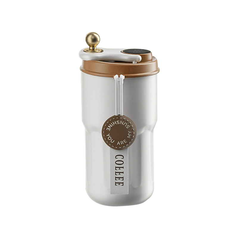 420ML Digital Smart Coffee Insulation Cup Stainless Steel Led Temperature Display Thermos Bottle Car Vehicle Mug Durable Easy to Use