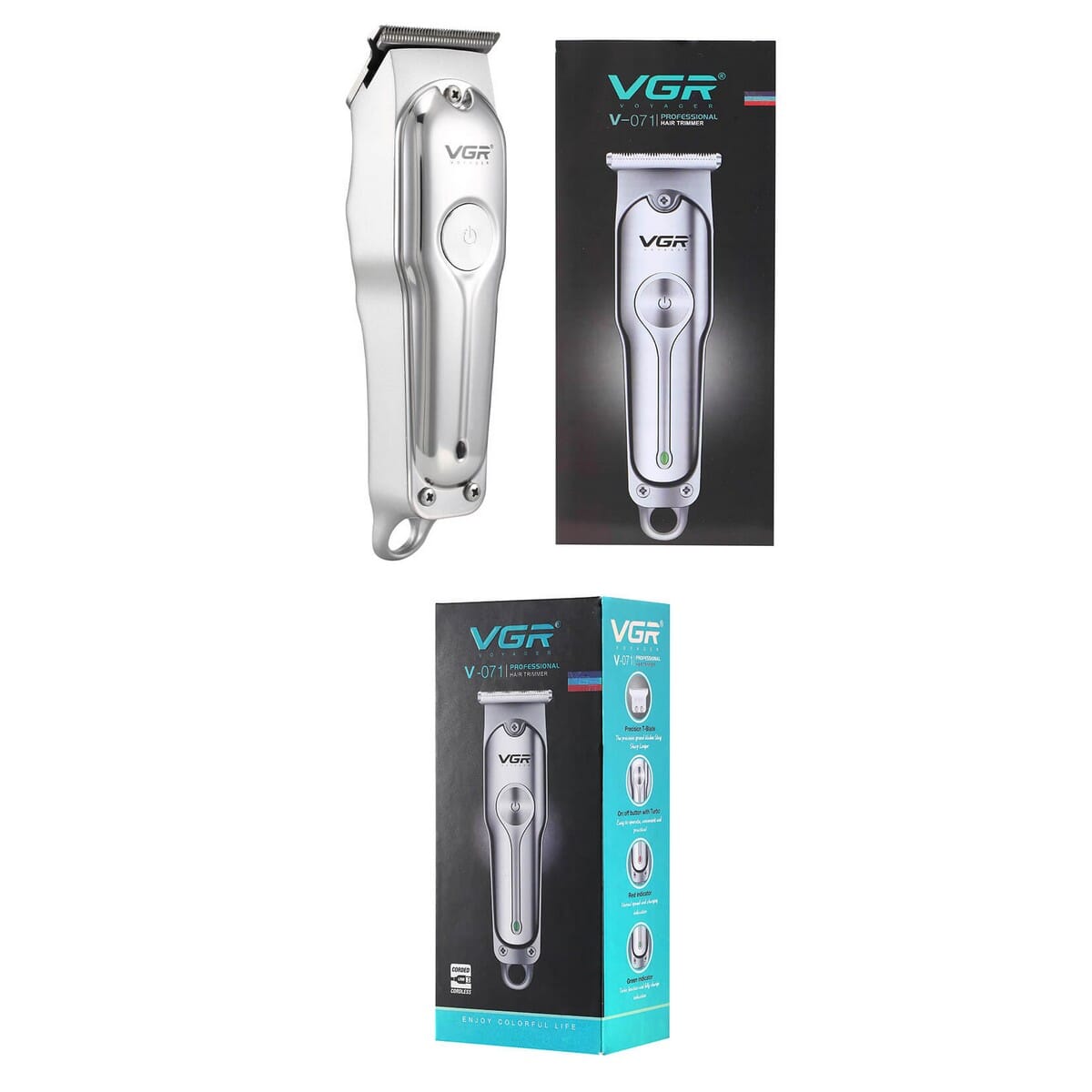 VGR V-071 Professional Electric Men Hair Trimmer Hair Cutting Machine Beard Shaver And Styler E Bazzar