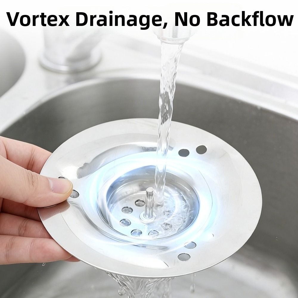 Durable Stainless Steel Vortex Floor Drain Mesh Preventing Blockage Kitchen Sink Filter Sink Strainer Bathroom