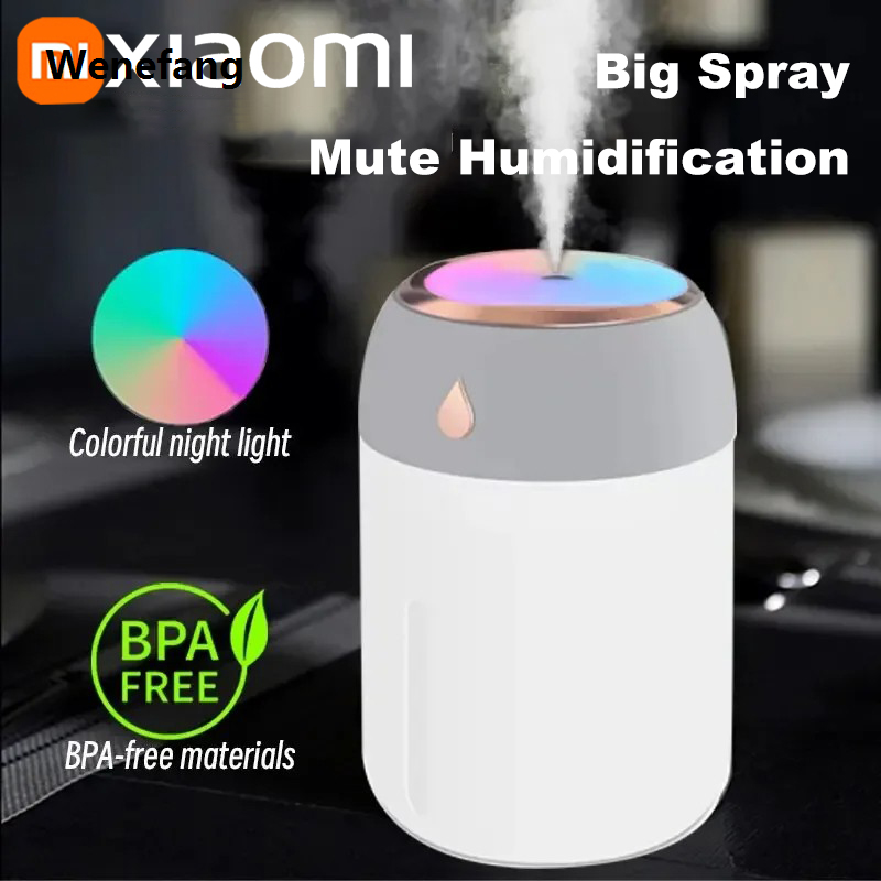 Wenefang Xiaomi Mini Car Portable Air Humidifier Electric Aroma Diffuser Bargain price LED Cool Light Mist For Home Car Aromatherapy Plant Purifier