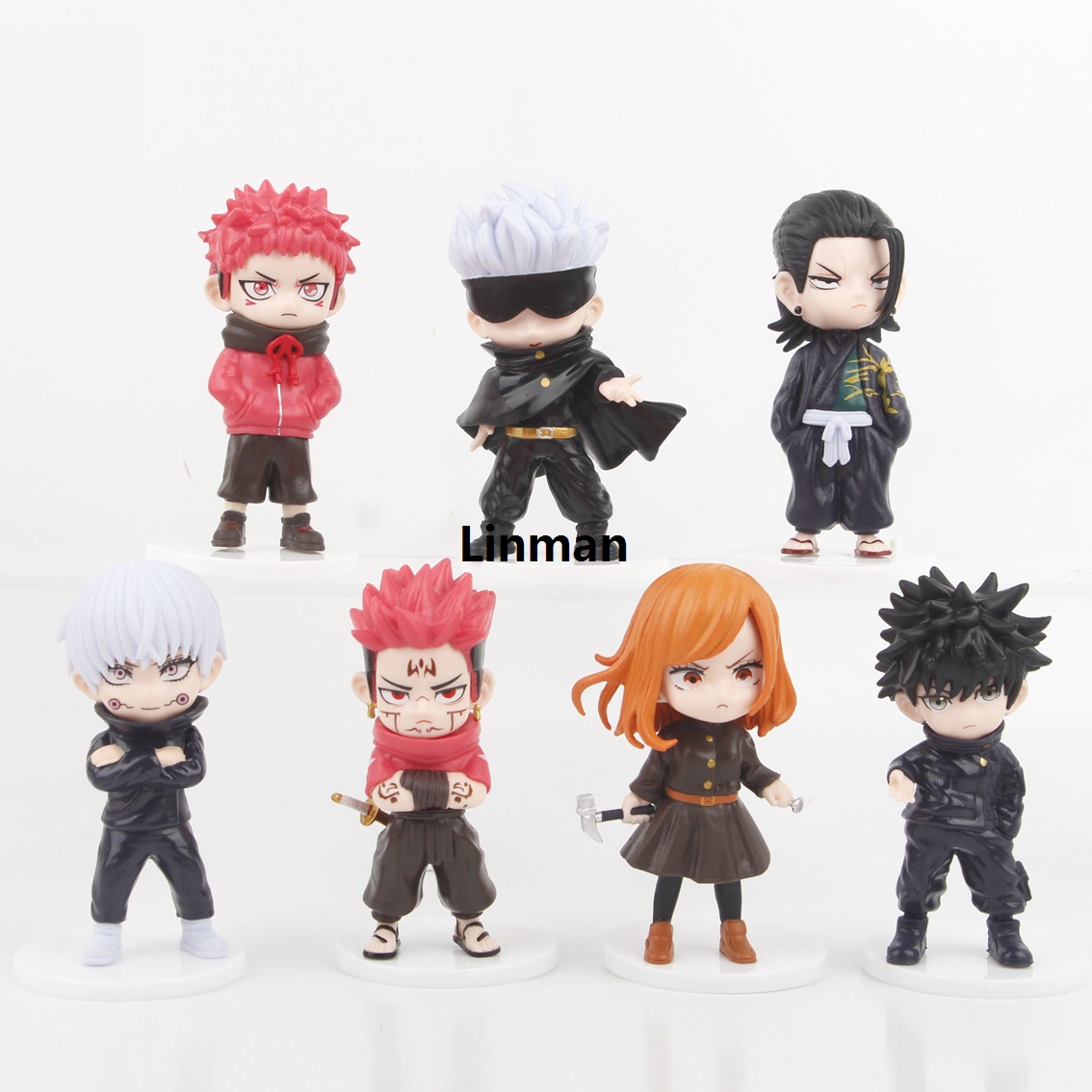 New 7pcs/set Anime Jujutsu Kaisen Characters Model Figure Toys 10cm
