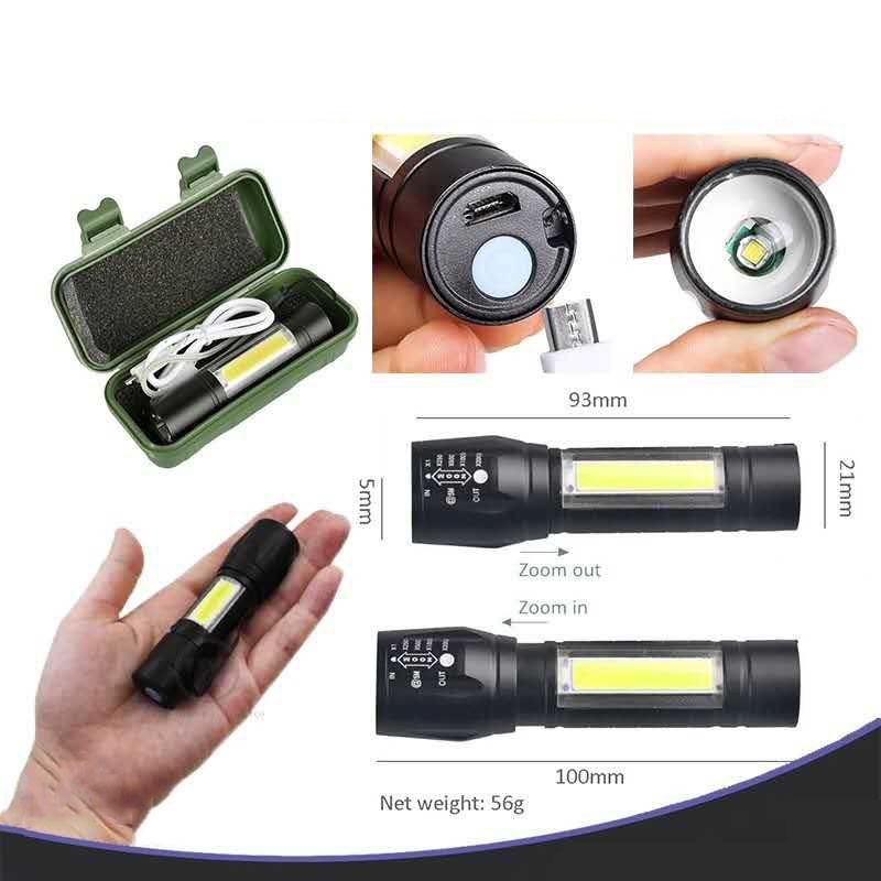 Mini Rechargeable LED Tactical Powerful Mini Pocket Emergency Torchlight