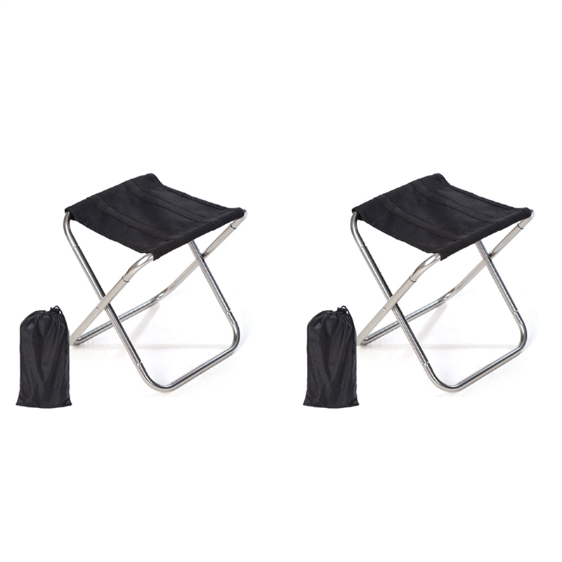 JINMY 2X Folding Small Stool Bench Stool Portable Mare Ultra Light Subway Train Travel Picnic Camping Fishing Chair Foldable