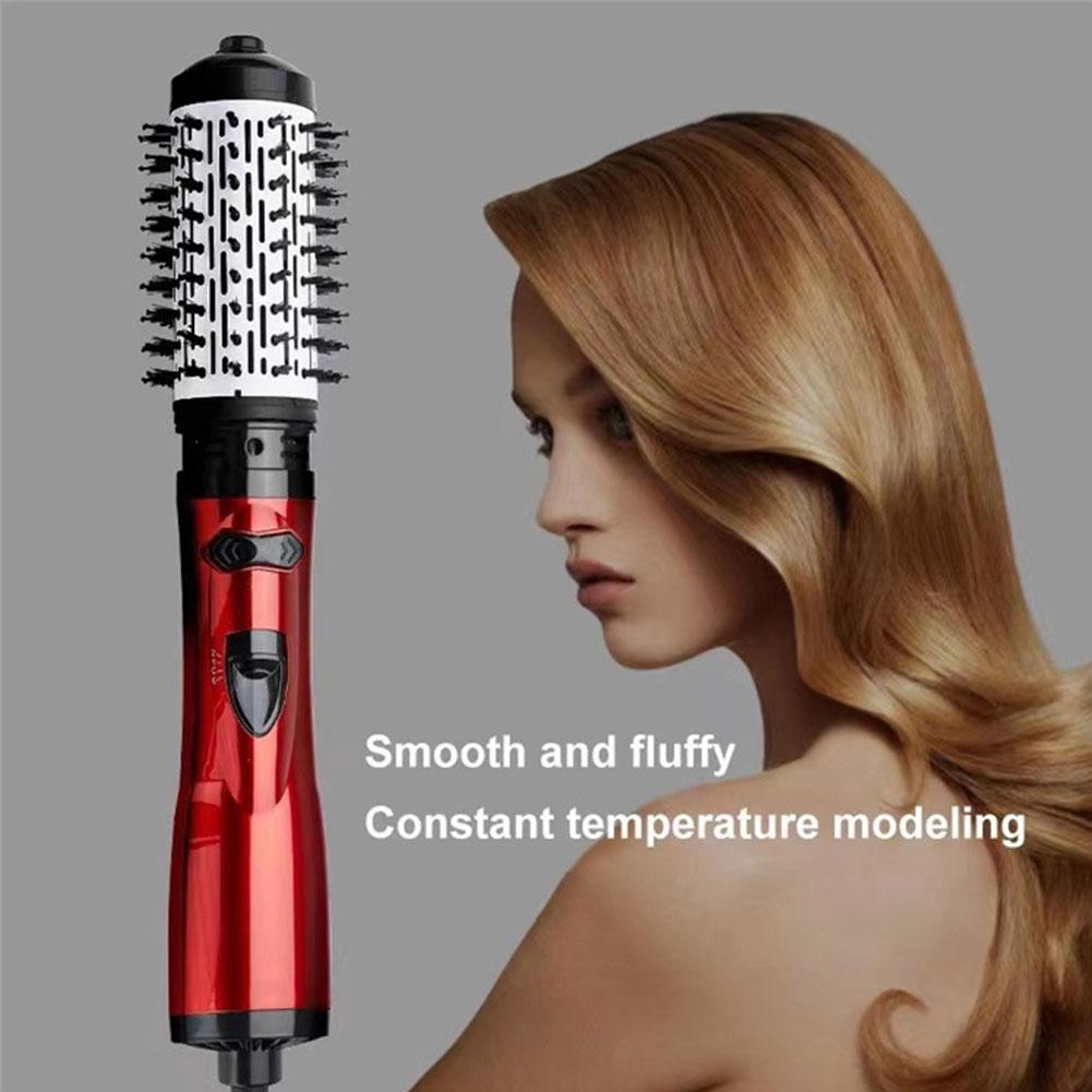1PC 3 In 1 Rotating Hair Dryer Electric Comb Hair Straightener Air Comb Ion Negative Brush Hair Hot Brush Styler Comb Dryer H3T7