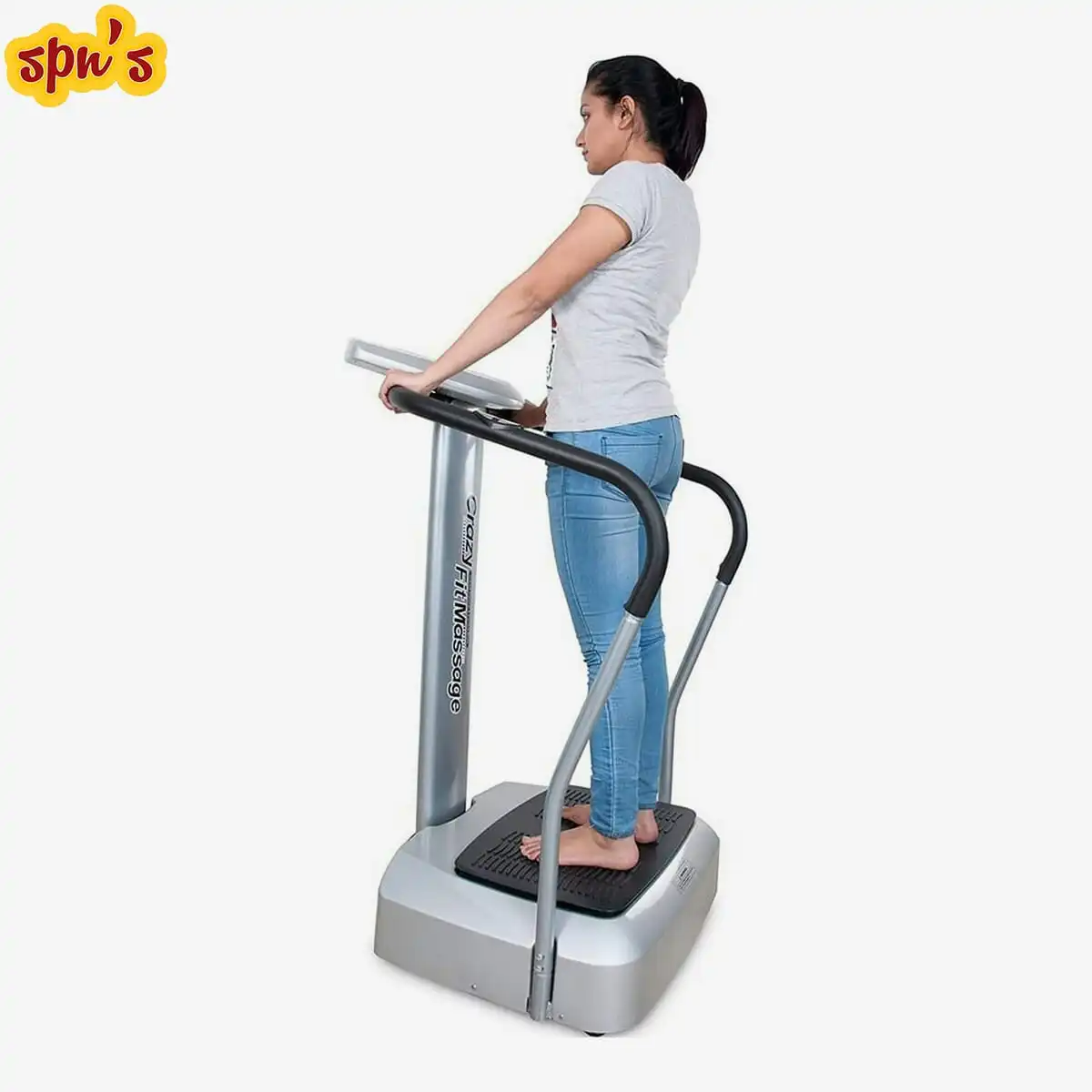 Crazy Fit Massager for Full Body Workout Vibration Platform Fitness Machine for Home Gym by Energie Fitness