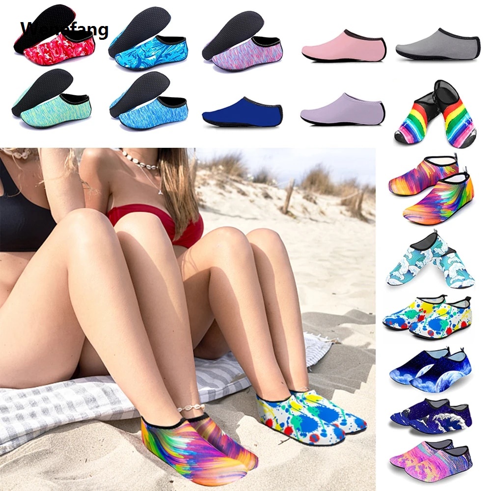 Wenefang Men Women Water Shoes Wetsuit Shoes Socks Diving Socks Swimming Pool Beach Swim Surf Slip On Unisex Fashion Breathable Socks