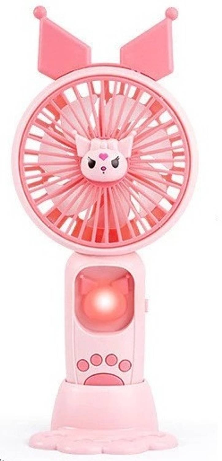 Kuromi-themed portable handheld USB fan.