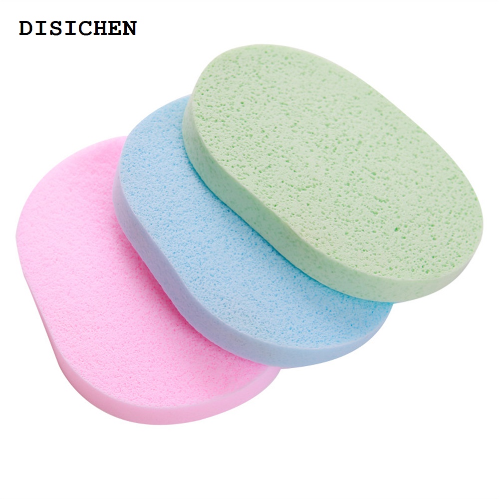 DISICHEN 2025 1PC Cleaning And Makeup Removal Tools Exfoliator Spa Massage Facial Cleaning Sponge Makeup Natural Wood Pulp Sponge Ventilate
