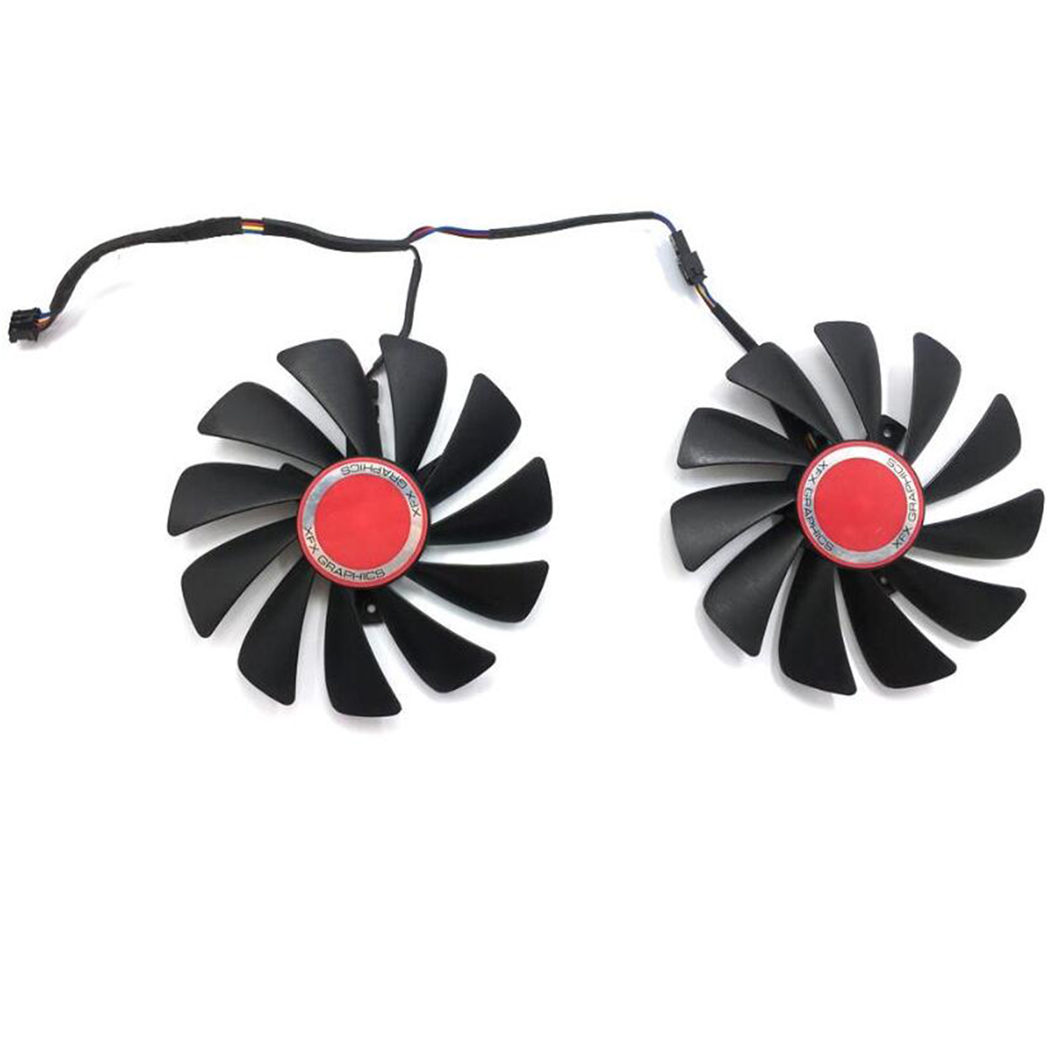 Cluellp- 6PCS 95MM FDC10U12S9-C CF1010U12S Cooler Fan Replace for AMD Radeon RX 580 590 RX580 RX590