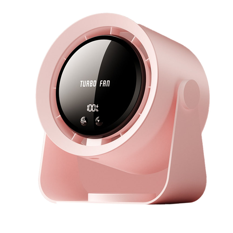 Electric Turbo Fan Wireless Cool Air Circulator Fan USB Rechargeable Desktop Wall Ceiling Fan Cool Air Ventilator,B