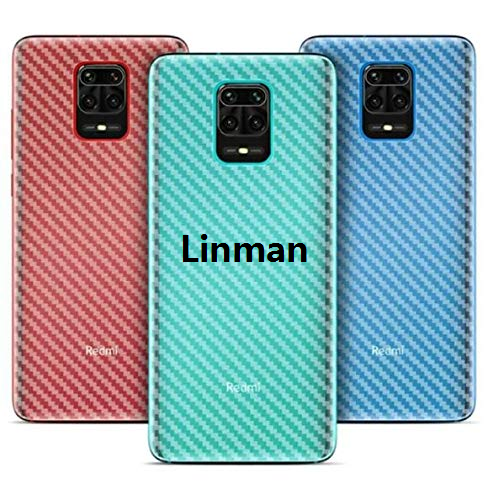 Linman Carbon Fiber Sticker Xiaomi Redmi Note Series Redmi Note 9Sales promotion / Note 9s / Note 9Protective Film Transparent Back Sticker