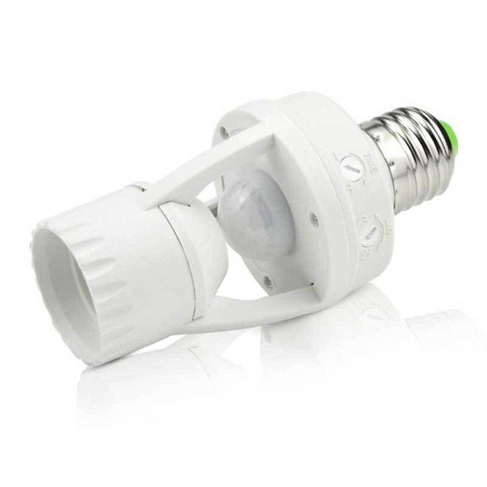 NEW 【Innovative design】E27 Smart Motion Sensor Lighting Switch AC 110V 220V 360 Degrees PIR Induction Motion Sensor IR infrared Human E27 Socket Switch