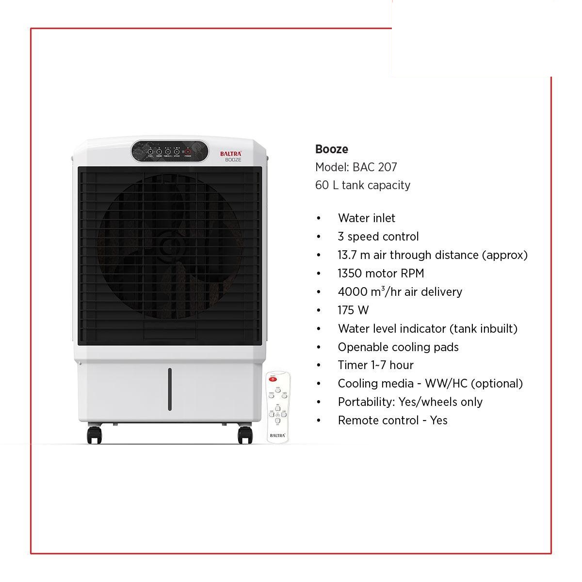 Baltra Booze Cooler With Remote Control- 60L