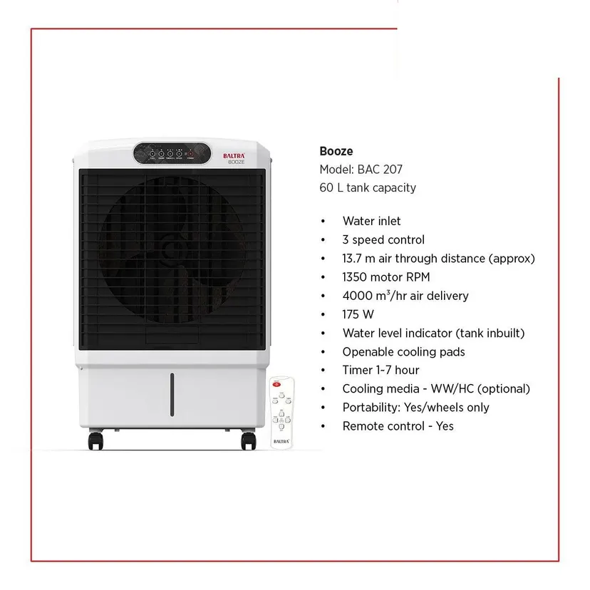Baltra Booze Cooler With Remote Control- 60L