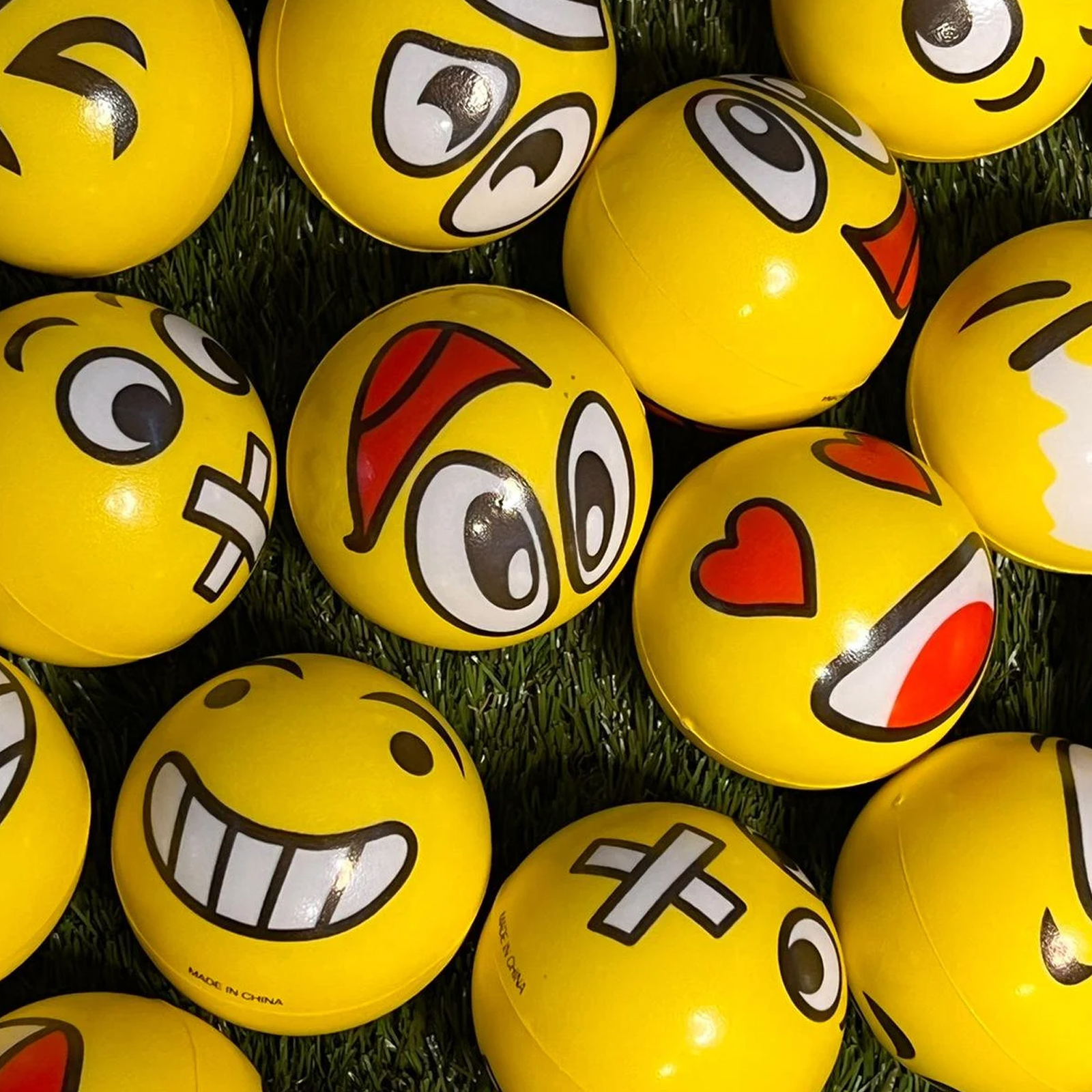 Stress Reliever Smiley Ball Squeeze Ball for Hand Strengthening Hand Grip