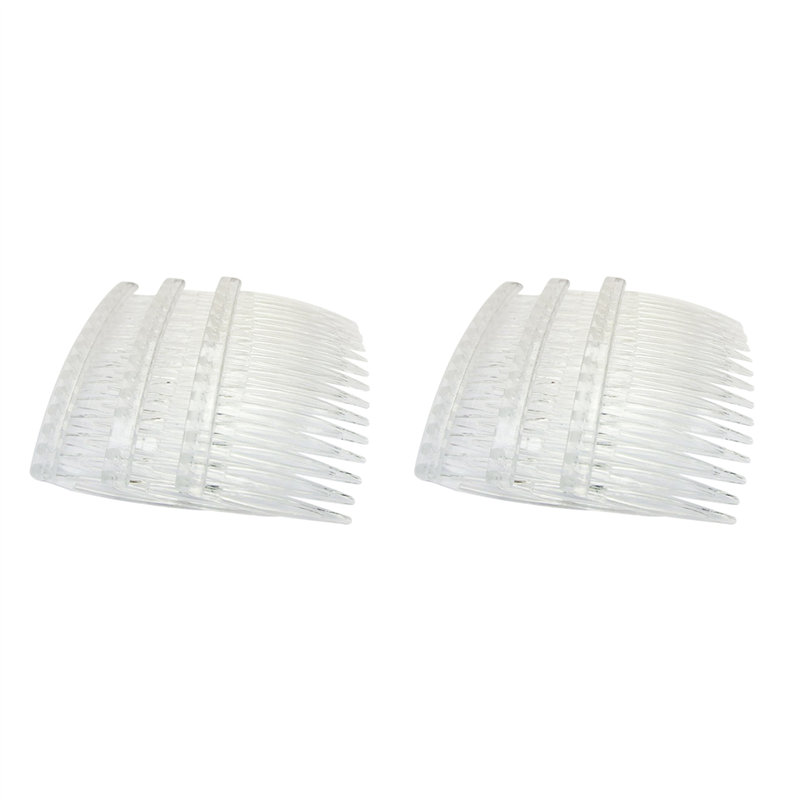 FORIDE 40 x Transparent Color Plastic Hair Clips Side Combs Pin Barrettes 70X40mm