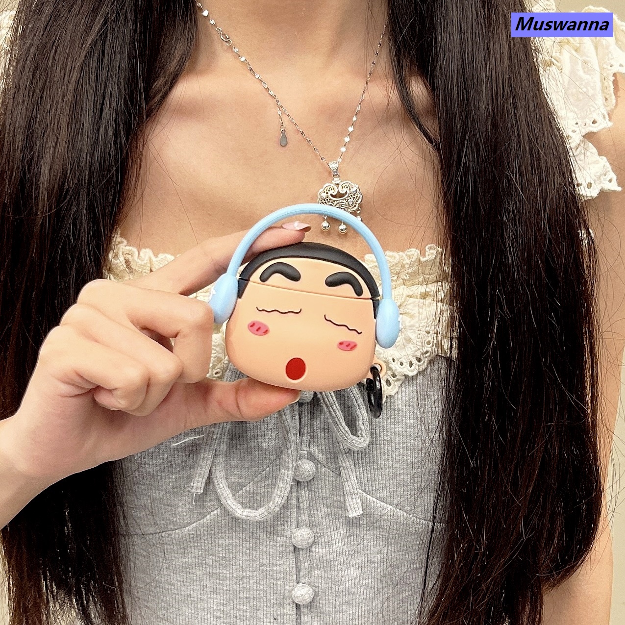 DISICHEN Olige Case for Airpods 1 2 3 Pro pro2 Earphone Case New fun and cute cartoon salted egg yolk GG Bond Headsets Accessories Silicone Anti Falling Protective Case