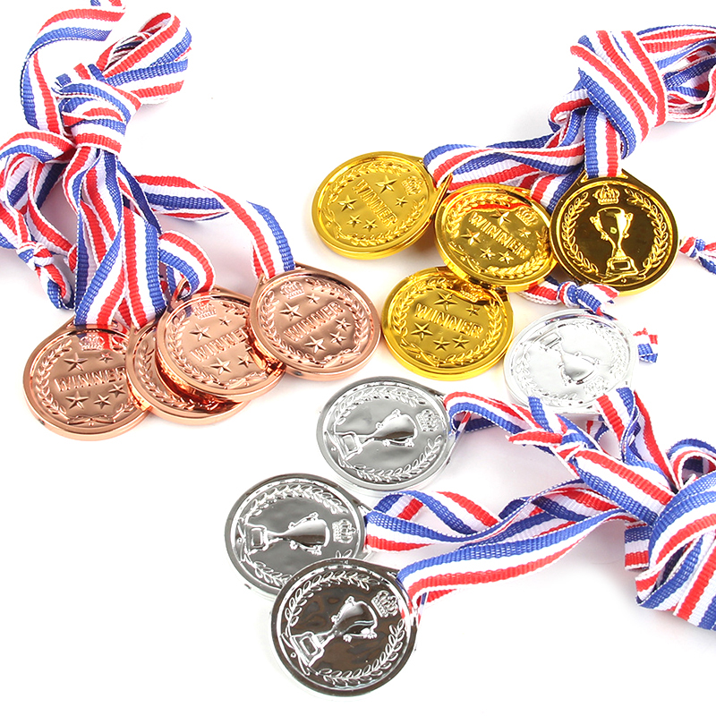 High Quality 1pc Gold Silver Bronze Award Medal Winner Reward Football Competition Prizes Award For Souvenir Gift Outdoor Sport Kids Toys