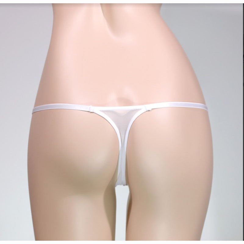 Lingerie transparent ultra thin mini mesh ladies transparent ultra low waist charm women's underwear