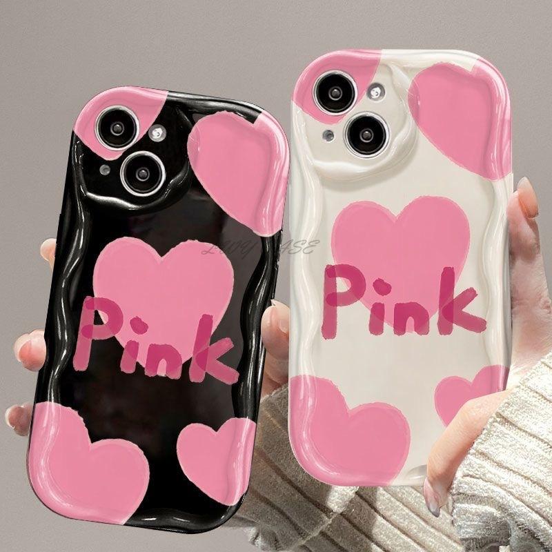For Samsung Galaxy S26 S25 Edge S25+ S24+ S23+ S22+ S21+ S20 Ultra FE A17 A07 A52 A52s A72 A51 A71 A15 A35 A33 A53 A73 A56 A26 A36 A16 J2 J7 Prime M14 Pink Love Heart Phone Case