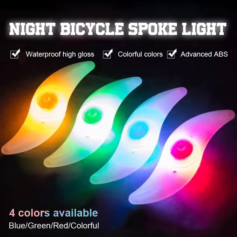 Bicycle Spoke Light, Colorful Wind And Fire Wheel, Silicone Light, Cycling Equipment Accessories CF8
