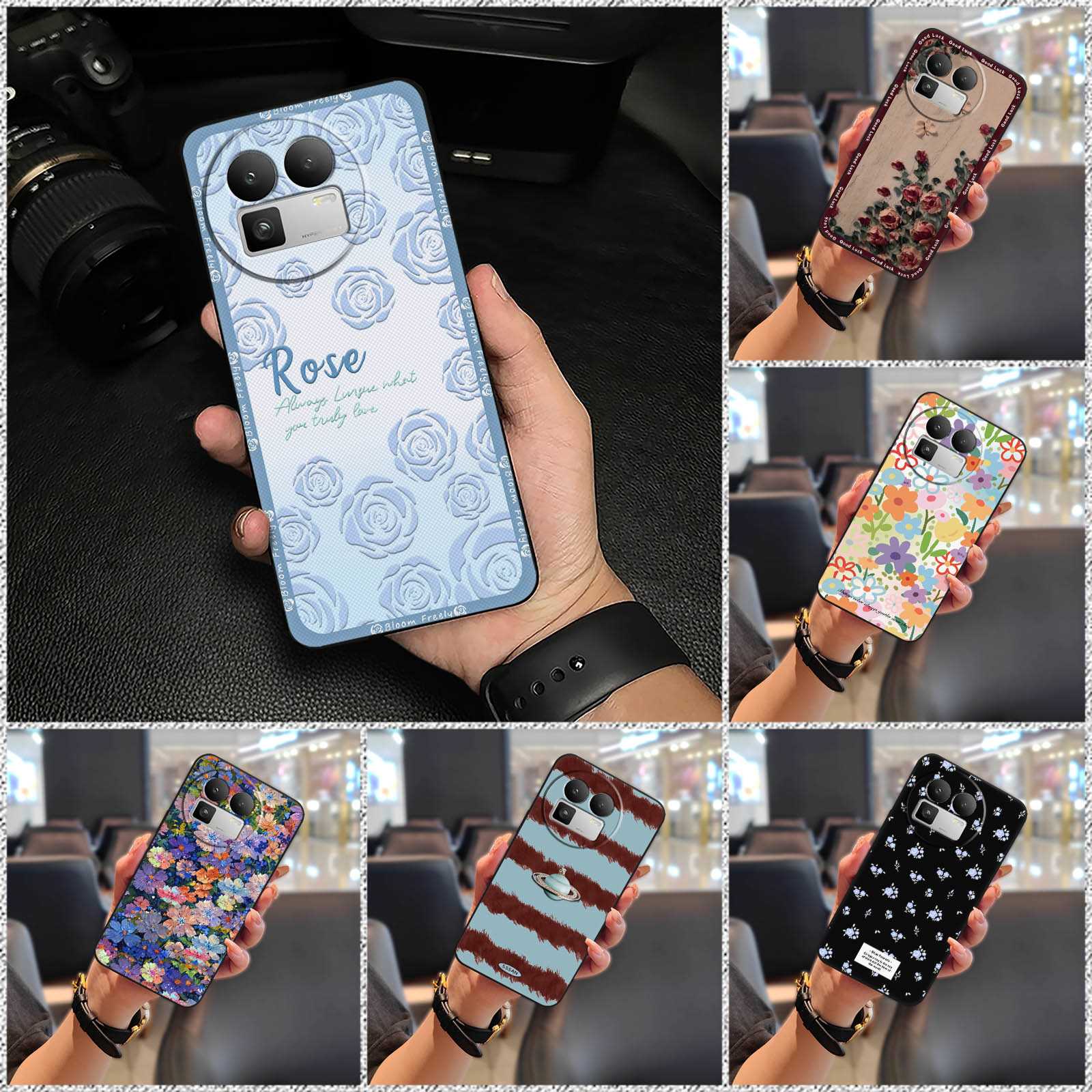 Phone Pouch oil painting Phone Case For Realme GT8 China/C85 5G Protective Graffiti Shockproof Cartoon Fashion Design
