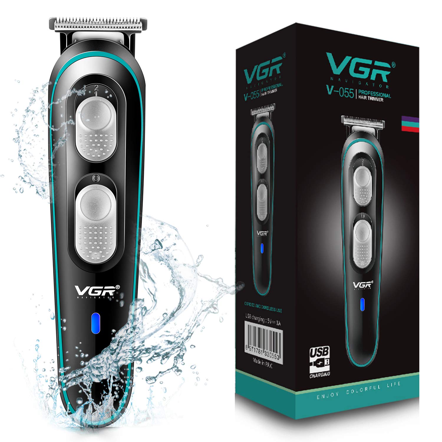 VGR V-390 Mini Professional Men's Shaver Beard Portable Waterproof Trimmer