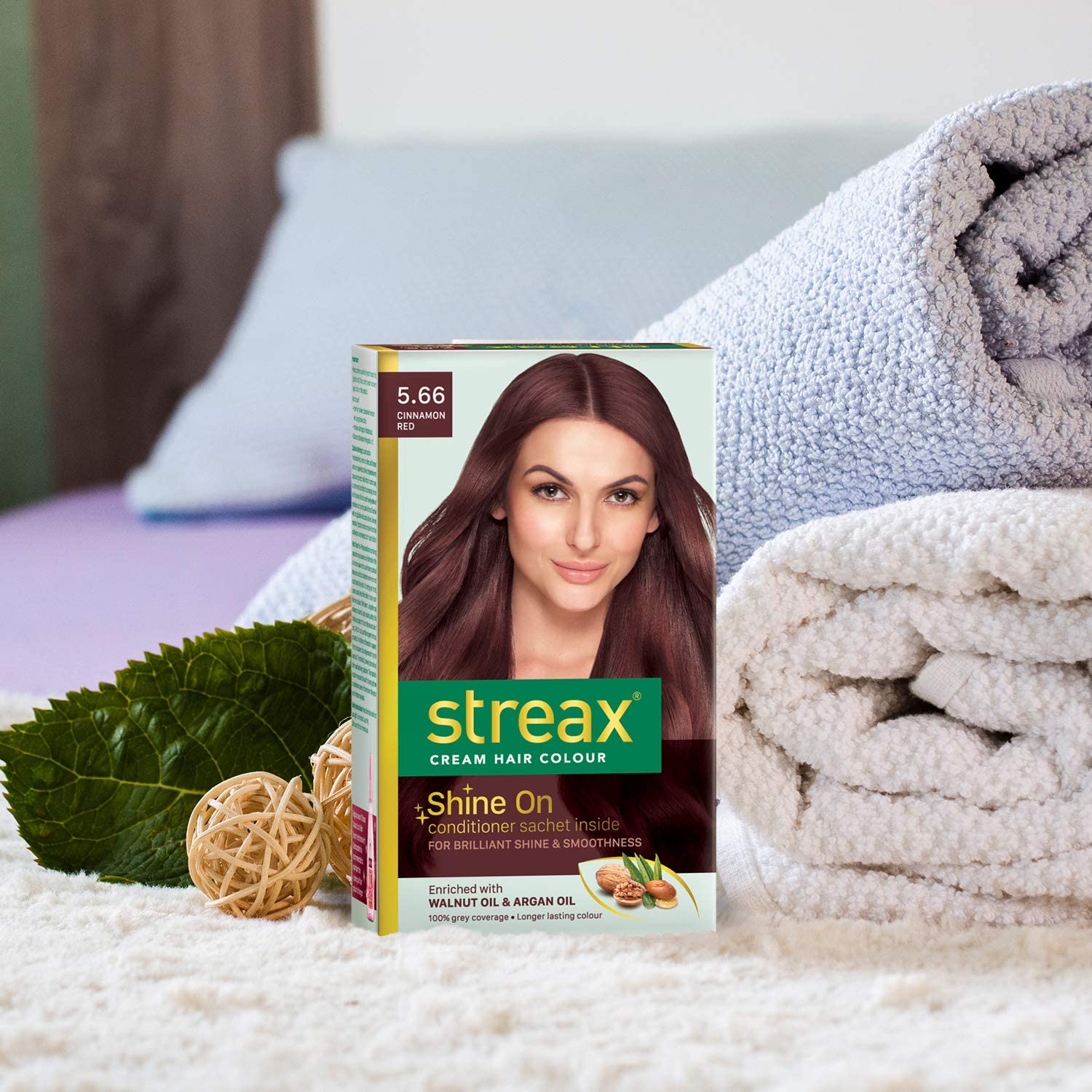 Streax Cream Hair Color Cinnamon Red-120ml
