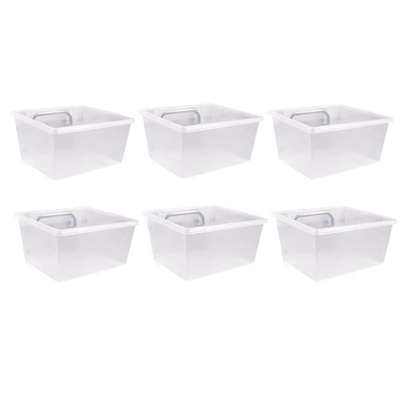 NAMUNY 6 Pack Pegboard Clear Bins, Pegboard Bins Hooks, DIY Pegboard Accessories, Workbench Small Bins Fit 1/4 -1/8 Peg Board