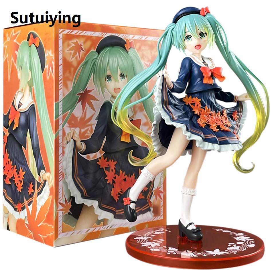 Sutuiying 19cm Anime Hatsune Miku Figure Wedding Dress Action Figures Kawaii 2025 New Swimsuit Vocaloid PVC Collectible Model Toys Gifts In Stock