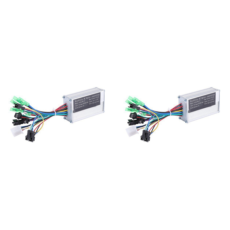 NCANRUI 2 Pcs 36V 17A 250W/350W Motor Controller E-Bike Brushless Speed Controller