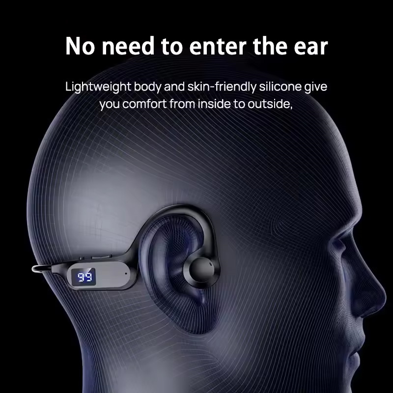 Wenefang Sutuiying Wireless Earphone Bone Conduction Sport Swimming Bluetooth Compatible Headphone Hand-free With Mic For Running X7 Earbuds