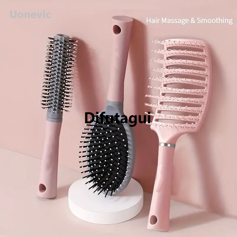 Difutagui Comb Curly hair comb Massage comb Fairy New Sales promotion style hair comb Comb macaron color airbag