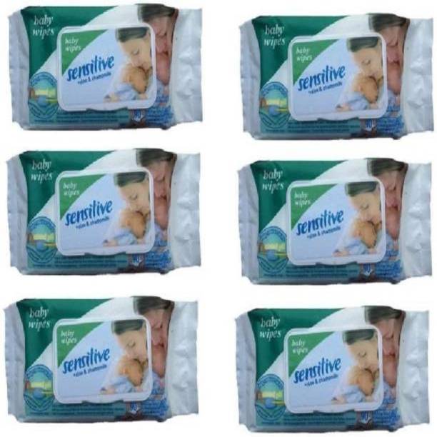 Sensitive Baby Wet Wipes Pack of 6