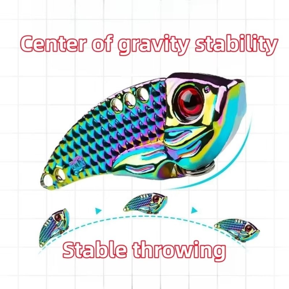 High Quality Zinc Alloy Fishing Lures Multicolor Lightweight Artificial Bait 3g 5g 7g 10g 15g Vibration VIB Sequin